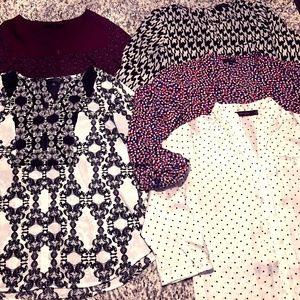 Lot of 5 The Limited Long Sleeve Blouses Tops